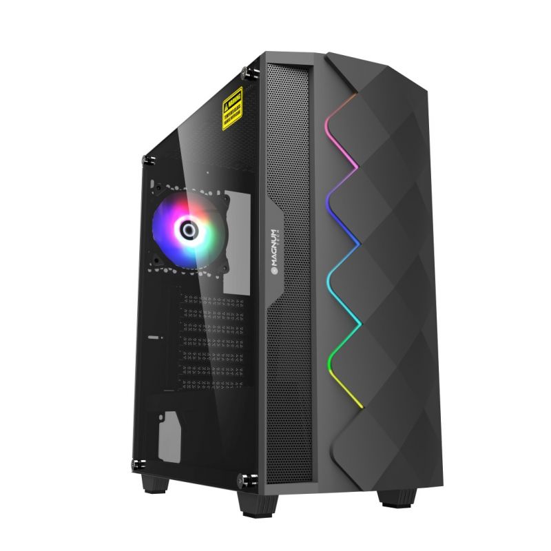 Gabinete Gamer Magnum Tech 235GM Negro - Sin fuente