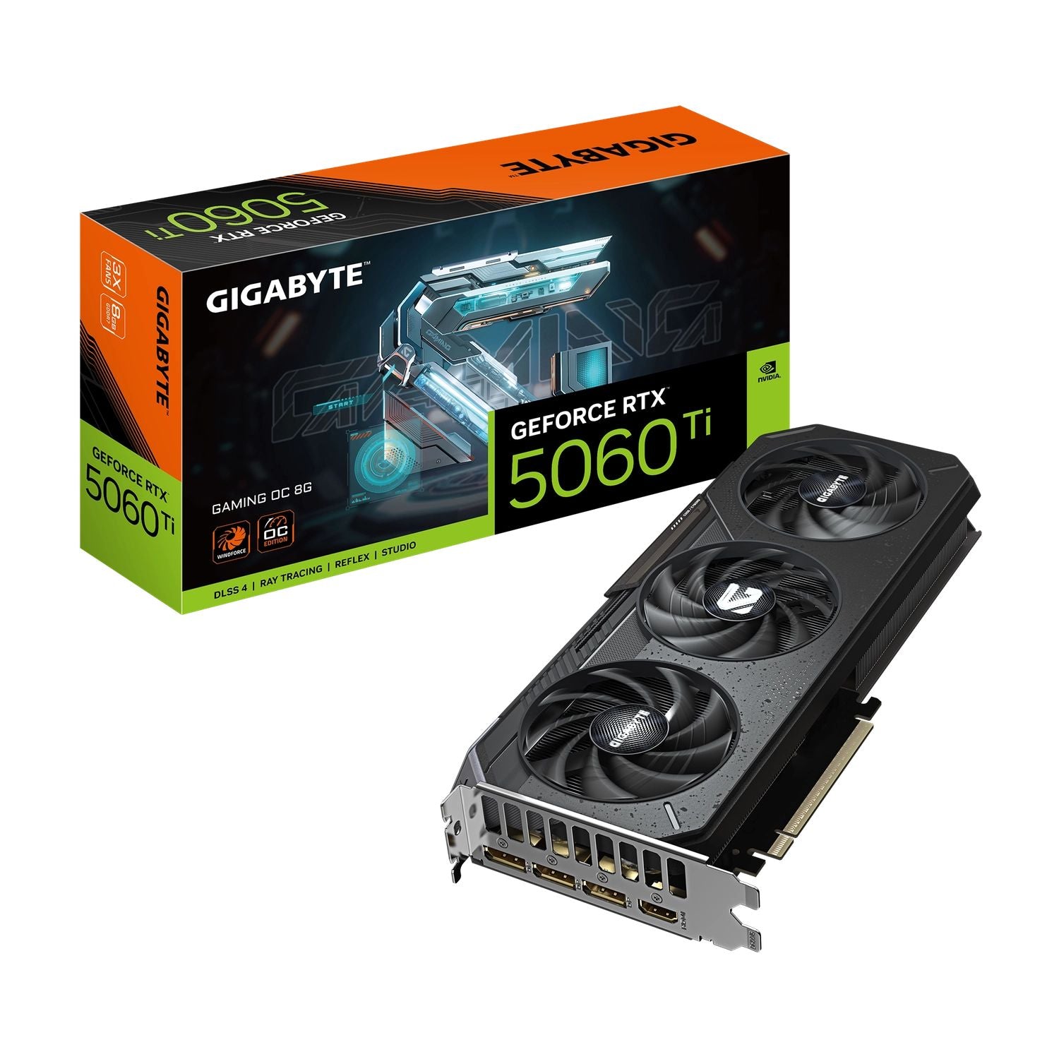 Placa de Video GIGABYTE NVIDIA GeForce RTX 5060 Ti GAMING OC 8G