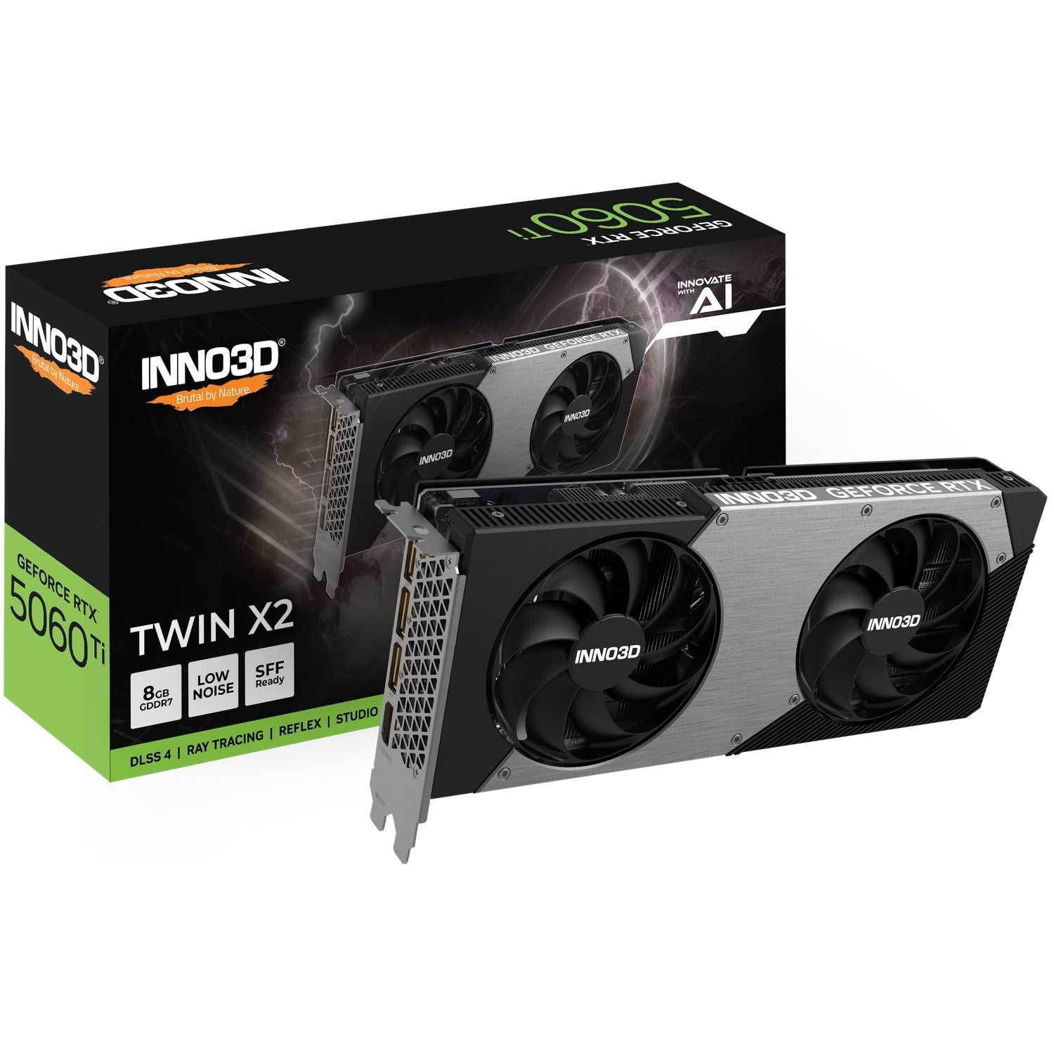 Placa de Video INNO3D NVIDIA Geforce RTX 5060 Ti 8GB GDDR7 TWIN X2