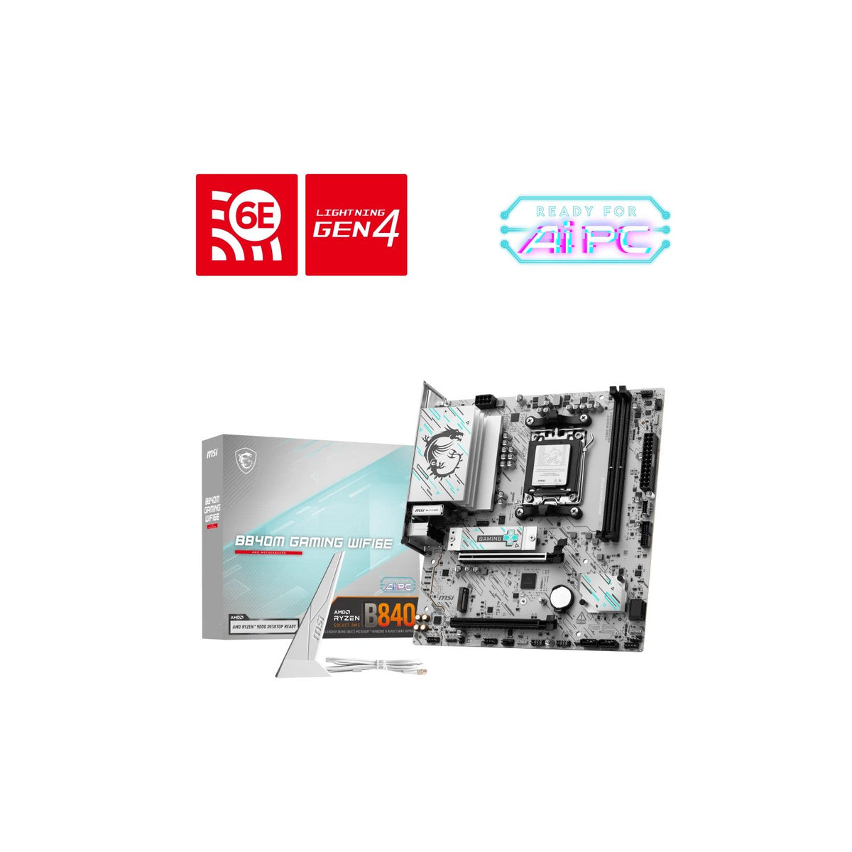 Motherboard MSI B840M Gaming WiFi 6E AM5 DDR5 | Socket AM5