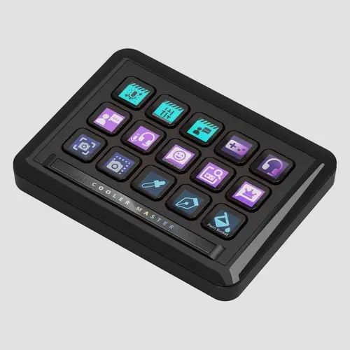 Controlador Streaming Modular Cooler Master MasterHUB Stream Kit 15 Teclas Faders y Rollers USB