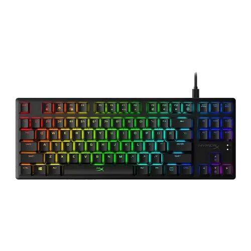 Teclado c/Cable HYPERX Alloy Origins Core Red US Negro