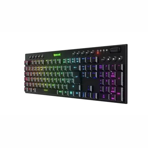 Teclado Inalámbrico Redragon Horus RGB K618 Negro