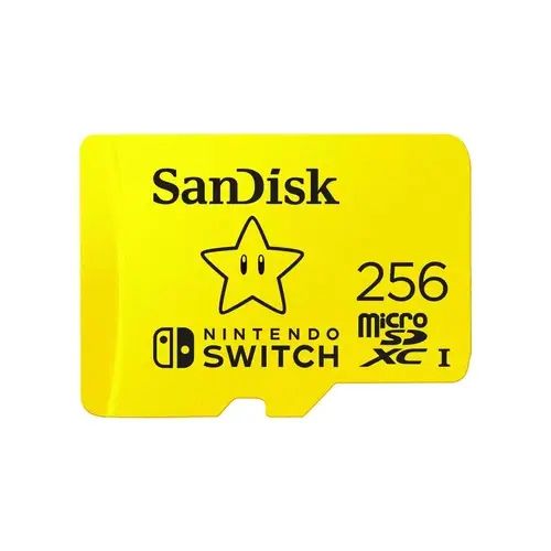 Tarjeta de Memoria Sandisk MicroSDXC 256GB UHS-I Card C10 U3 100Mb for Nintendo Switch Mario Bros Edition