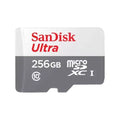 Tarjeta de Memoria SANDISK Ultra MicroSDXC 256GB UHS-I U1 V10 c/adap