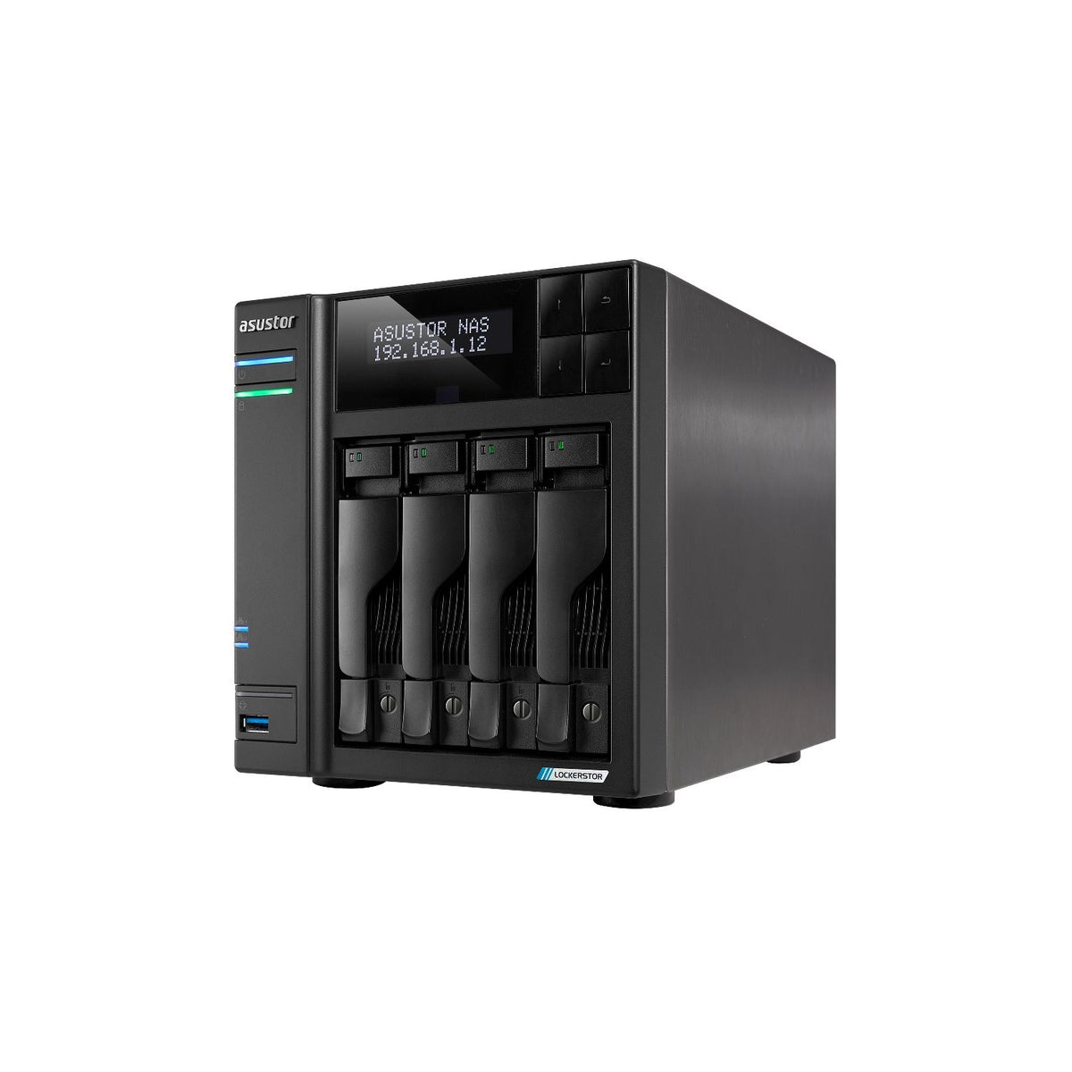 Asustor Lockerstor 4 Gen2 AS6704T – NAS Tower 4 Bahías 3.5"/2.5" Alto Rendimiento