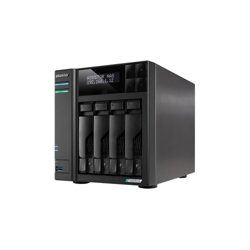 Asustor Lockerstor 4 Gen2 AS6704T – NAS Tower 4 Bahías 3.5"/2.5" Alto Rendimiento