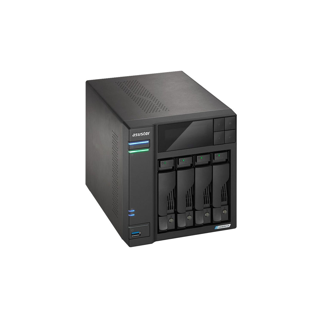 Asustor Lockerstor 4 Gen2 AS6704T – NAS Tower 4 Bahías 3.5"/2.5" Alto Rendimiento