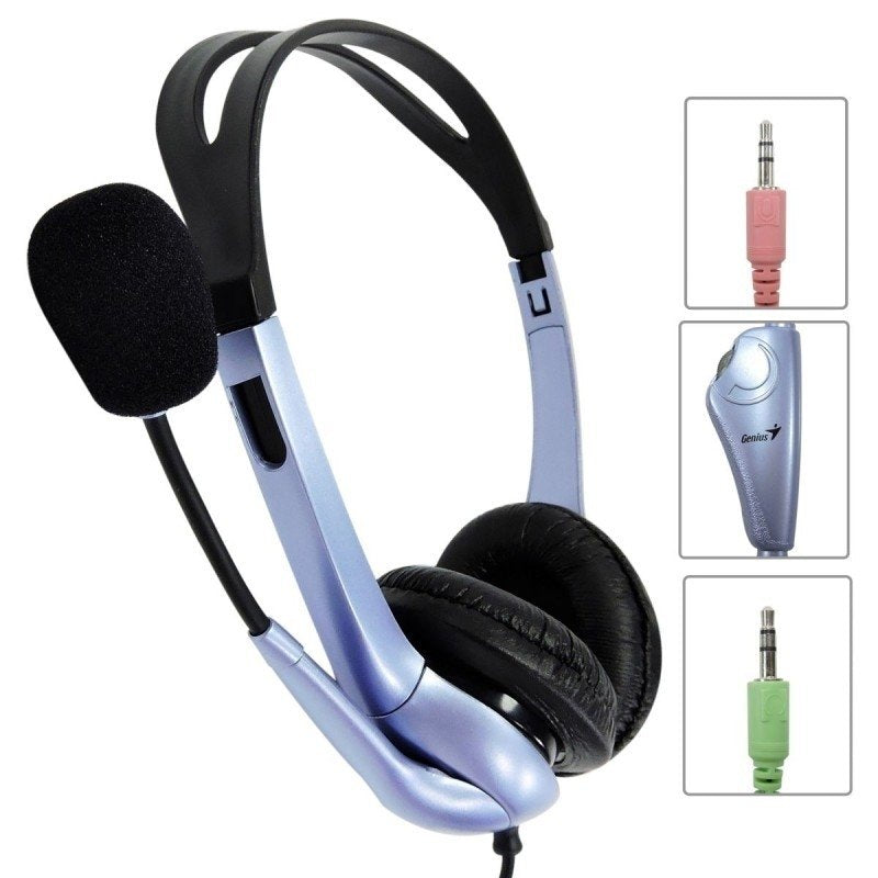 Genius HS-04S – Auricular con Micrófono 3.5mm Azul