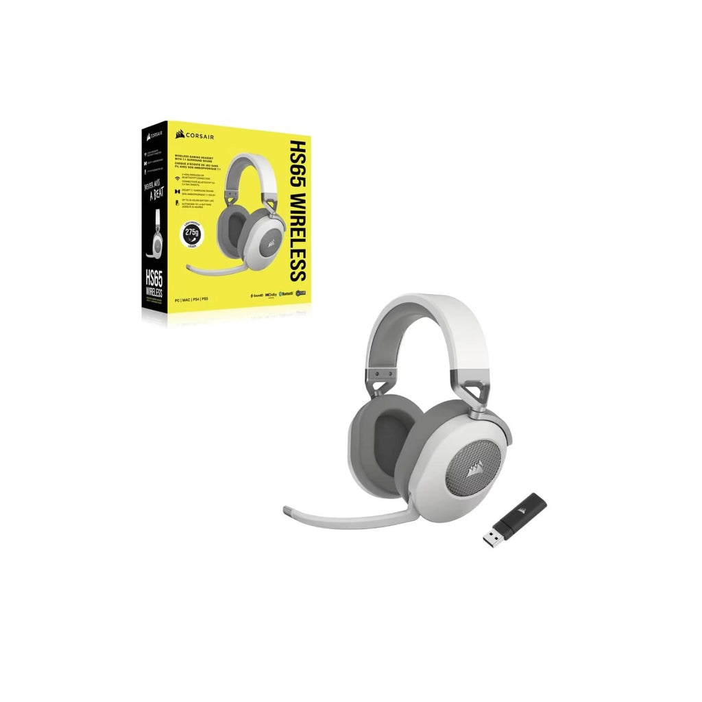 Corsair HS65 Wireless – Auricular Gaming Inalámbrico Blanco