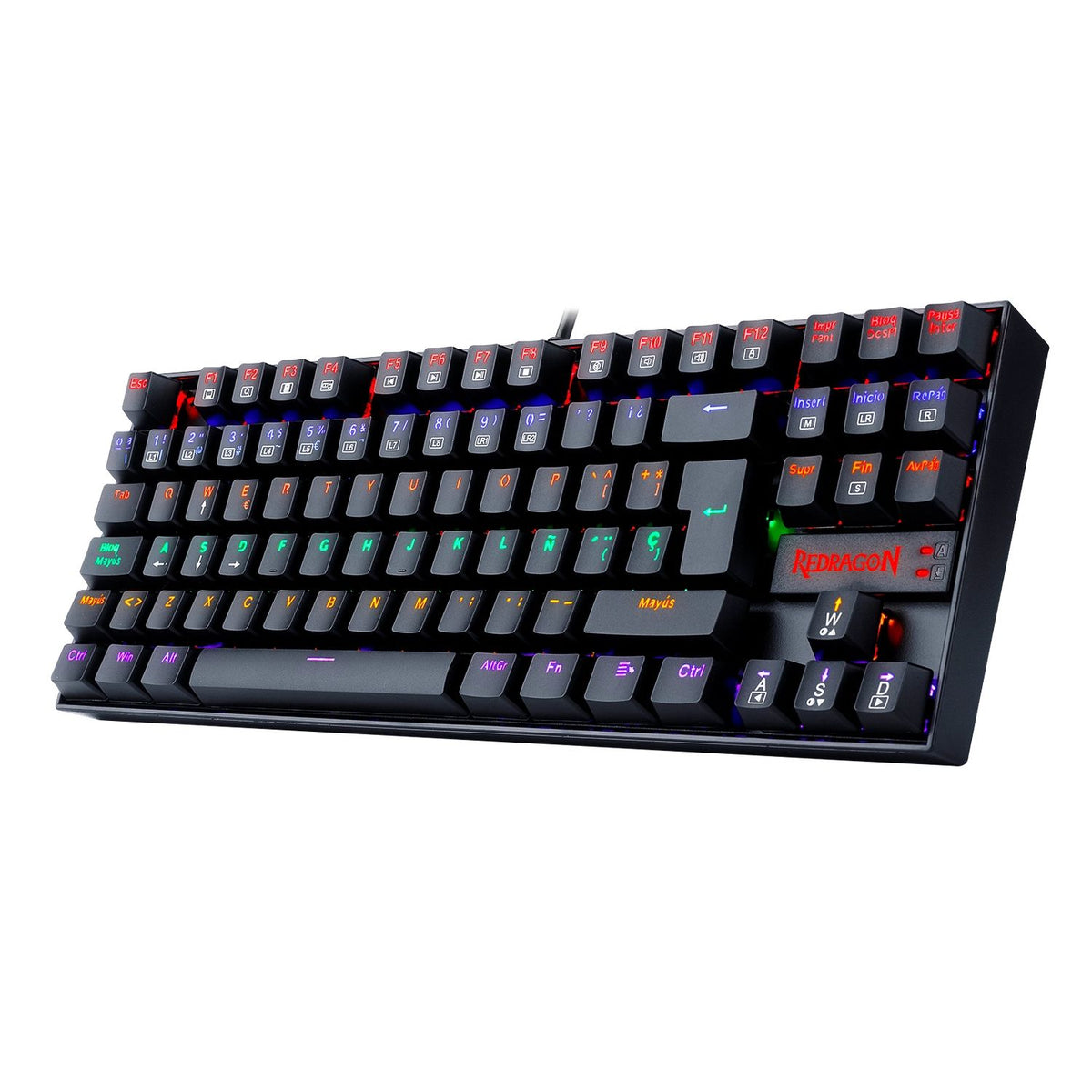 Teclado Gaming Redragon Kumara 2 K552 RGB Rainbow Negro