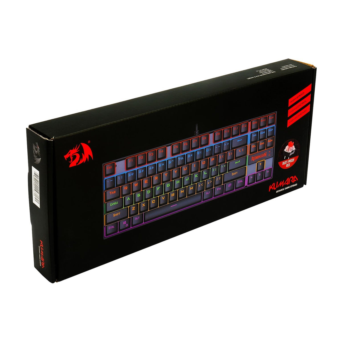 Teclado Gaming Redragon Kumara 2 K552 RGB Rainbow Negro