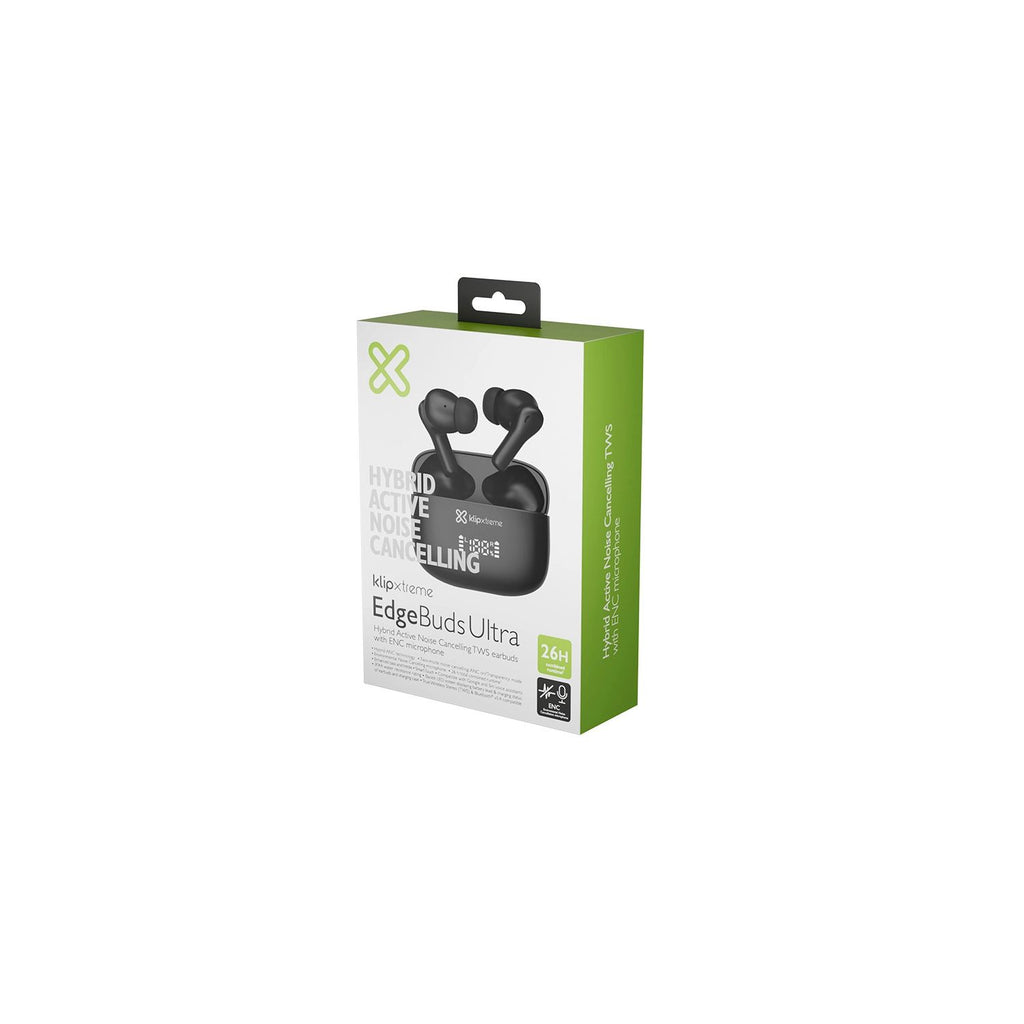 Auriculares Klip Xtreme KTE-850BK In-Ear Inalámbricos con Cancelación de Ruido 26Hs