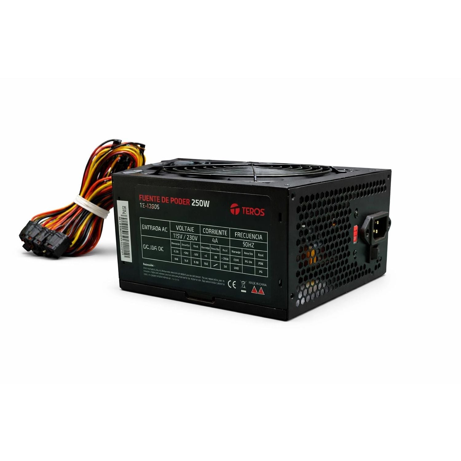 Fuente Teros TE-1330S 250W ATX 24 Pines