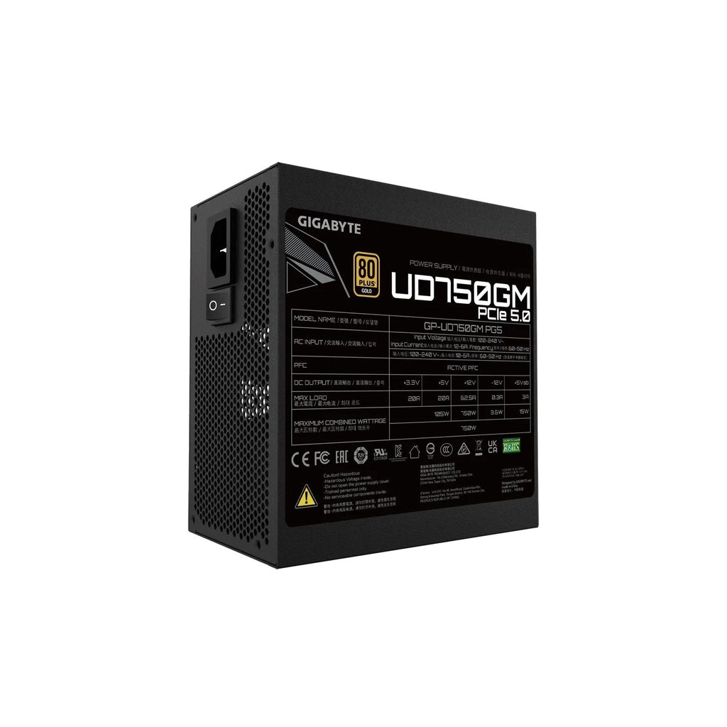 Fuente Gigabyte UD750GM 750W 80 Plus Gold Full Modular