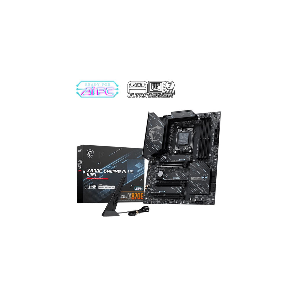 Motherboard MSI X870E Gaming Plus WiFi AM5 DDR5 | AMD Ryzen 9000/8000/7000 | OC