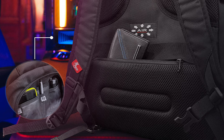 Mochila Xtech Battlestash Gamer 17" Negra