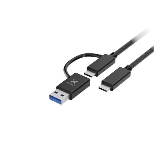 Adaptador 2 en 1 USB-C a USB-C con Dongle Xtech
