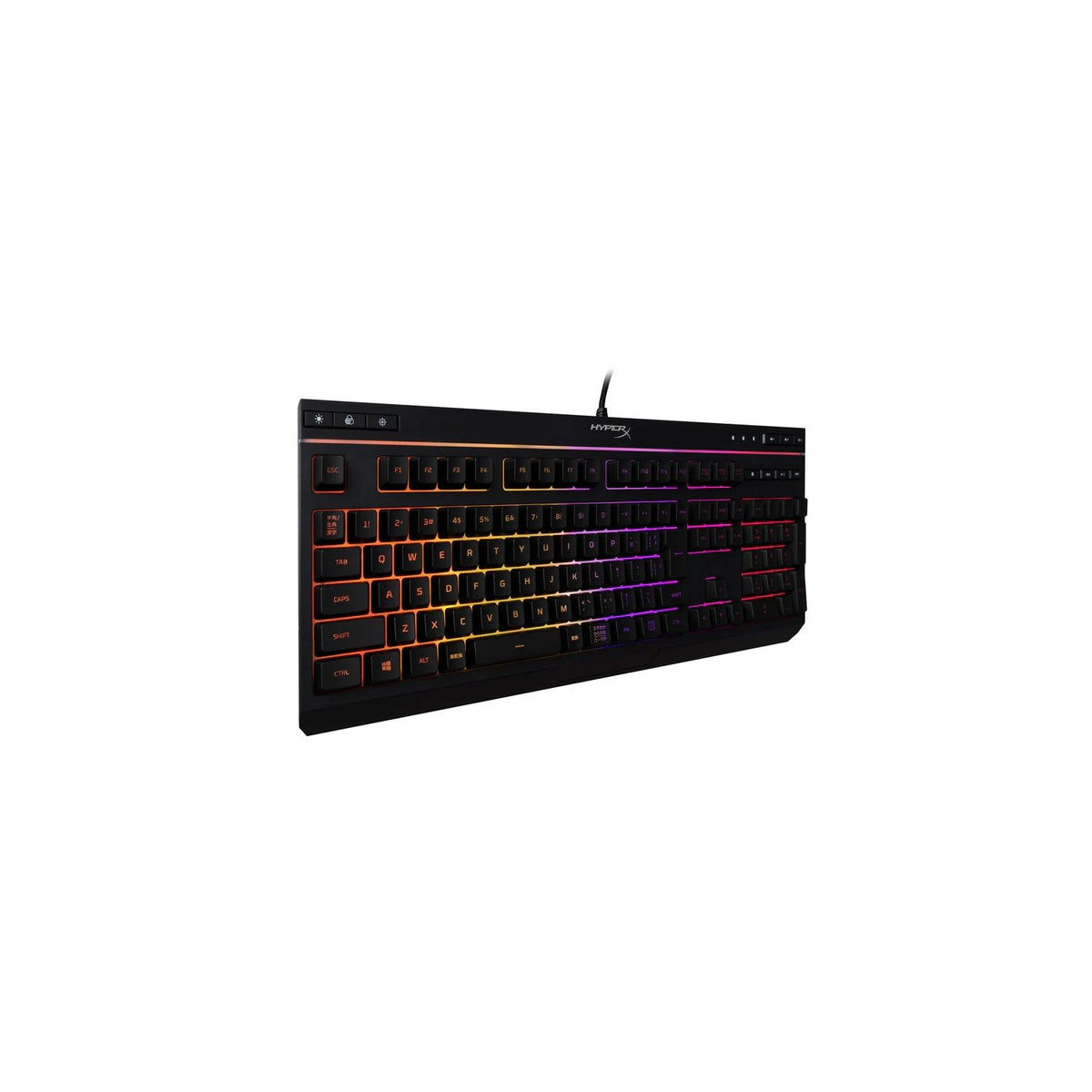 Teclado c/Cable HYPERX Alloy Core RGB LA Negro