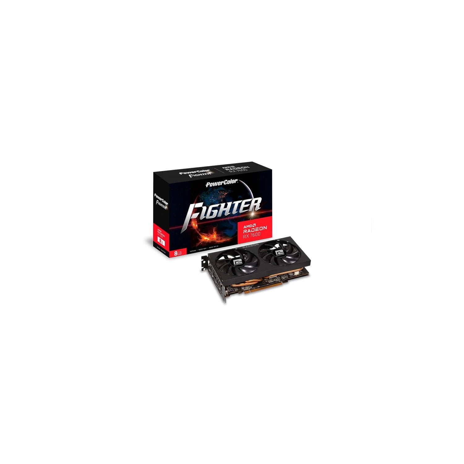 Placa de Video PowerColor Fighter  AMD Radeo RX 7600 8GB GDDR6