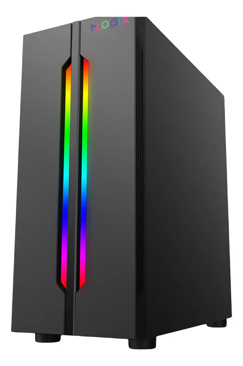 Gabinete Gamer MLogix Sword RGB Negro ATX Vidrio Templado