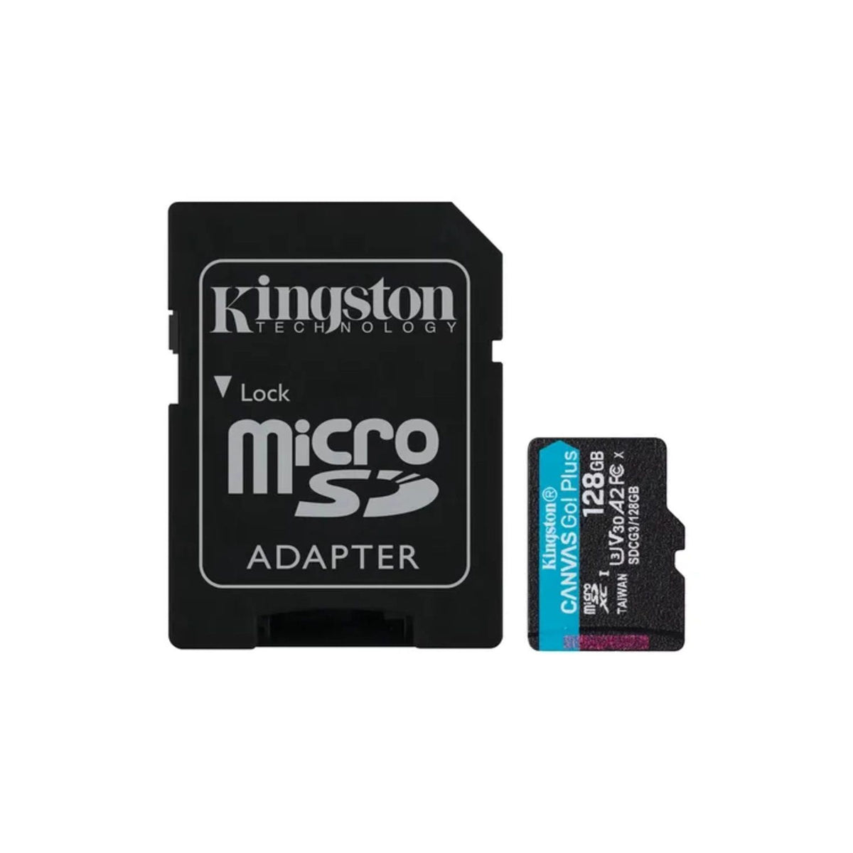 Tarjeta microSDXC Kingston Canvas Go! Plus Gen4 128GB 200MB/s con adaptador