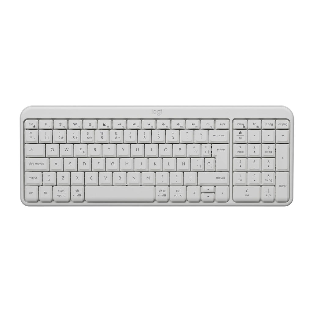 Teclado Bluetooth Logitech K250 Blanco