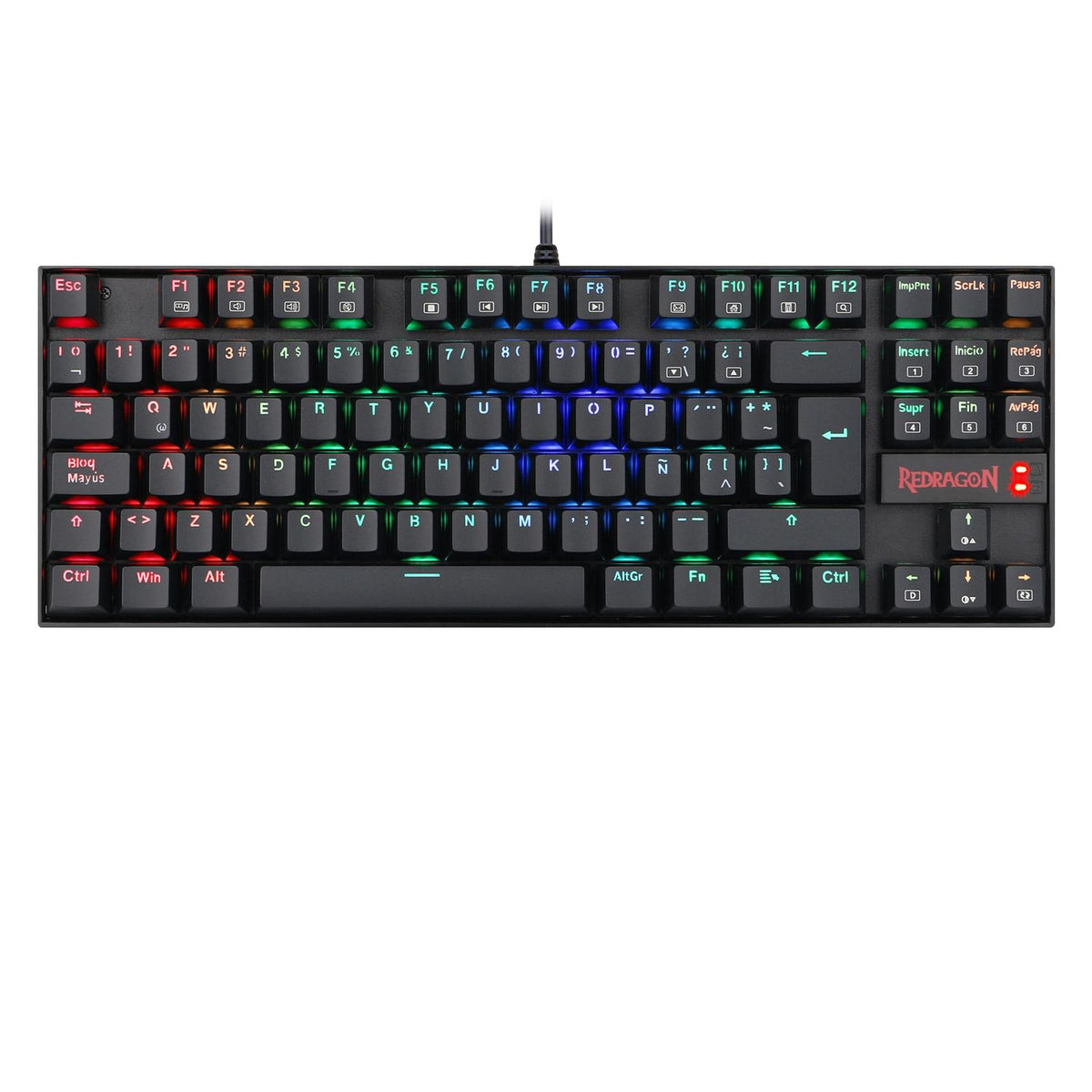 Teclado Mecánico Redragon Kumara K552 RGB Switch Azul Negro