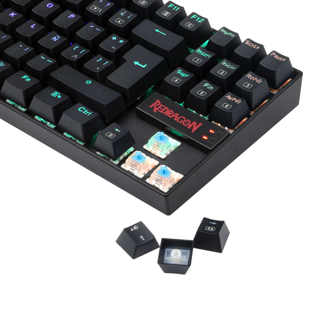 Teclado Mecánico Redragon Kumara K552 RGB Switch Azul Negro
