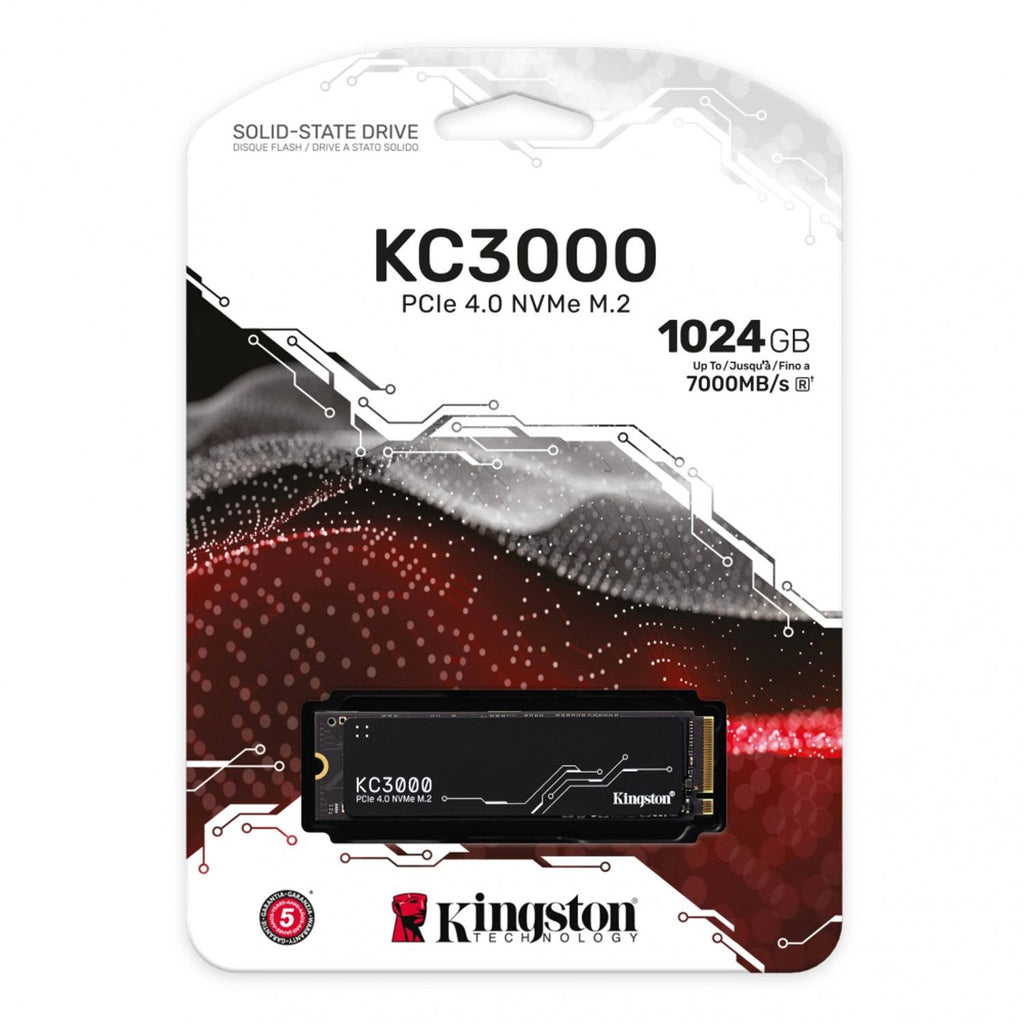 Disco Interno SSD Kingston KC3000 1TB M.2 2280 NVMe PCIe 4.0 7000MB/s