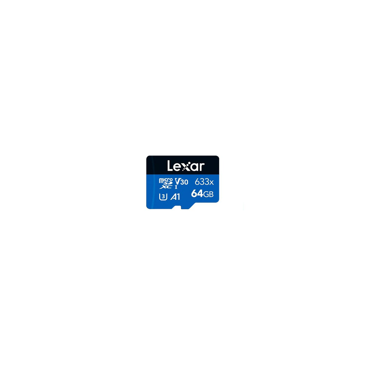Tarjeta microSDXC Lexar 633x 64GB UHS-I U3 V30 A1 sin adaptador