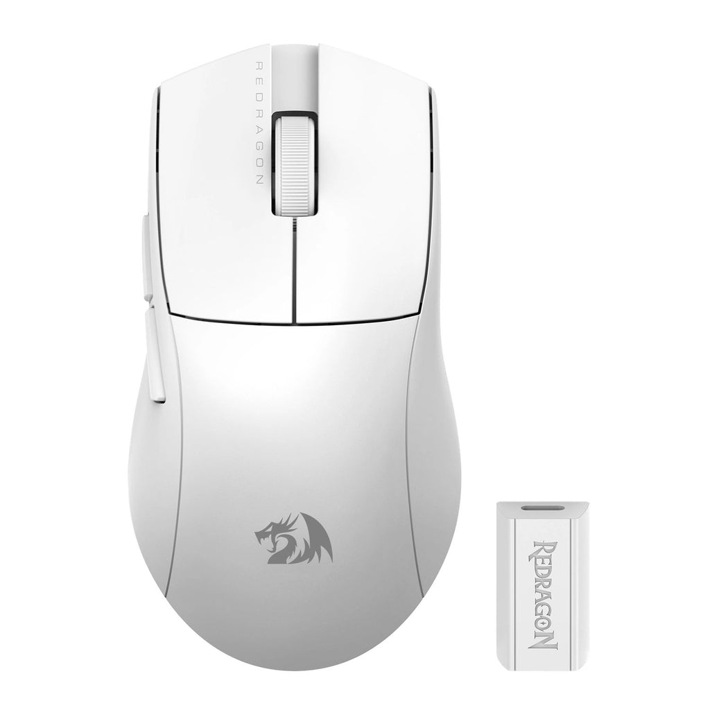 Mouse Inalámbrico Redragon King M916 Pro 4K Blanco