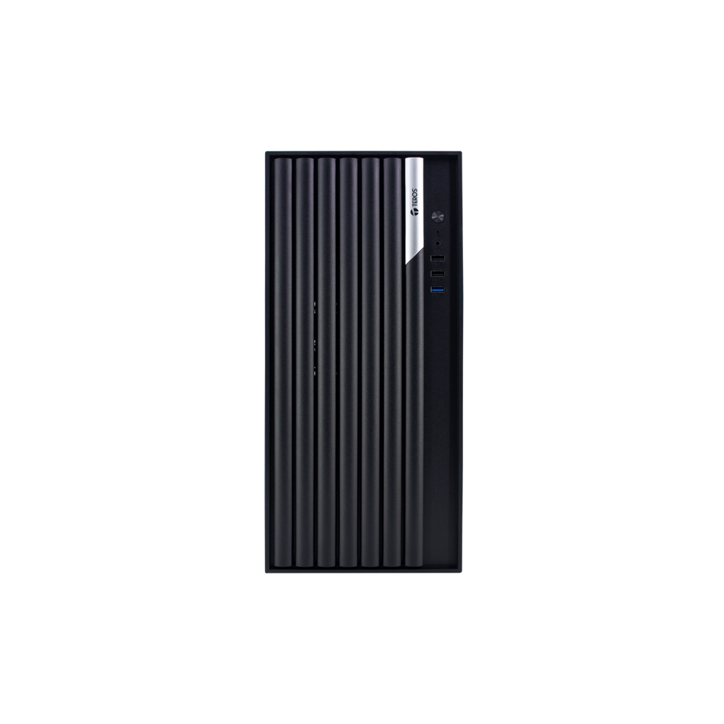 Gabinete Teros TE-1036S Mid Tower Fans 120cm c/Fuente 250W Black