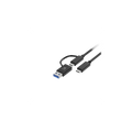 Adaptador 2 en 1 USB-C a USB-C con Dongle Xtech