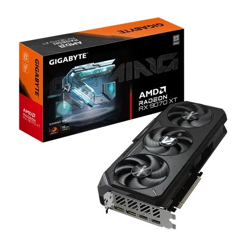 Placa de Video GIGABYTE AMD Radeon RX 9070 XT GAMING 16G