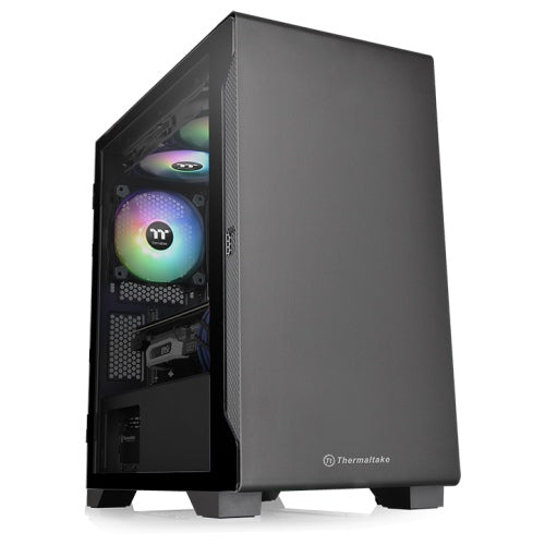 Gabinete Gamer Thermaltake S100 TG C/Fan negro CA-1Q9-00S1WN