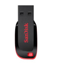 Pen Drive SANDISK Cruzer Blade 64GB USB 2.0 Tipo A Negro